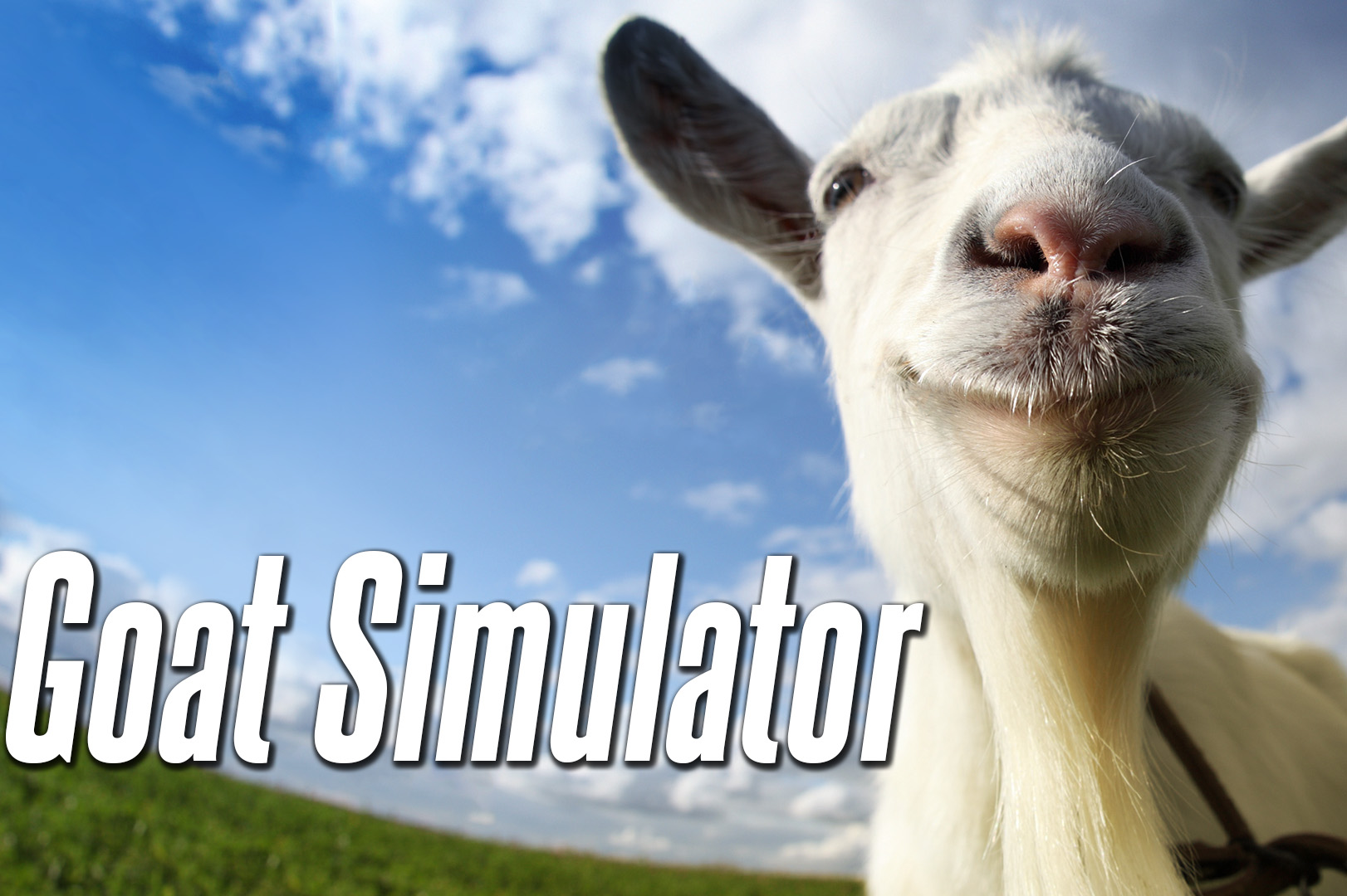 Goat Simulator, developed by Coffee Stain Studios. Goat Simulator logo