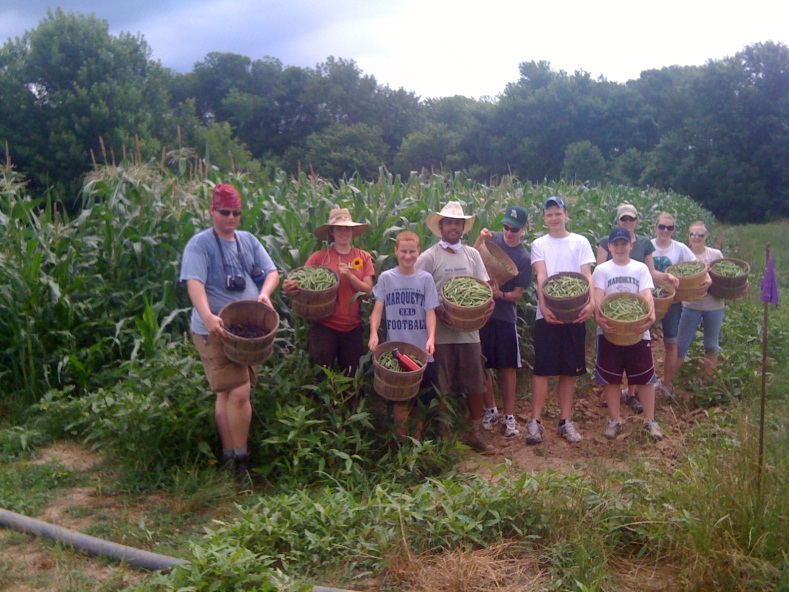 CSA helpers at Heifer Ranch CSA helpers at Heifer Ranch